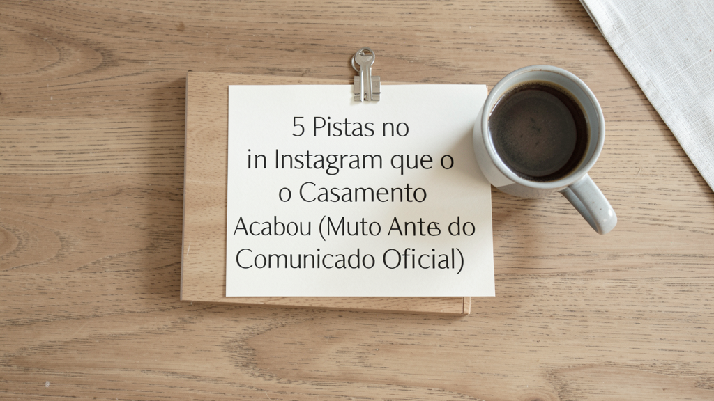 Detalhe fotográfico relacionado a 5 Pistas no Instagram que o Casamento Acabou (Muito Antes do Comunicado Oficial)